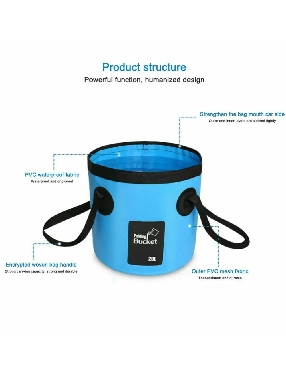 Secchio da Pesca Pieghevole 12 - Fishing Bag Waterproof recensione e prezzo